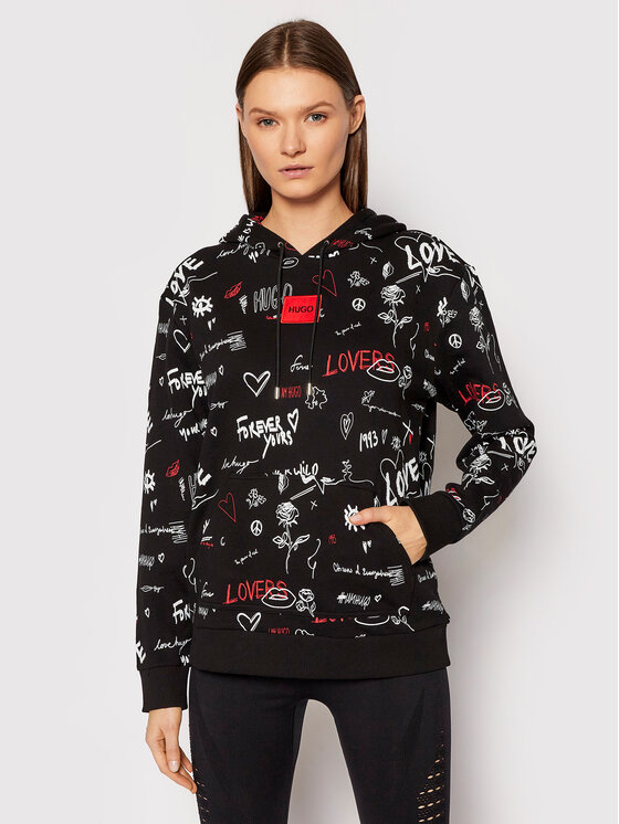 Hugo Sweatshirt Dasara_Redlabel 50461064 Noir Regular Fit | Modivo.fr