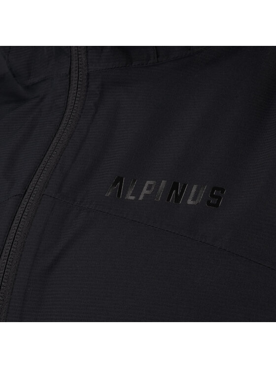 Alpinus Alpinus Kurtka przeciwdeszczowa Carniche 15K Czarny Regular Fit