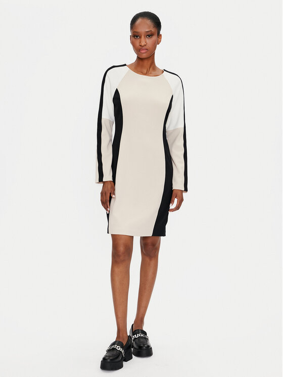 DKNY DKNY Haljina za svaki dan DD4E1B89 Bež Regular Fit