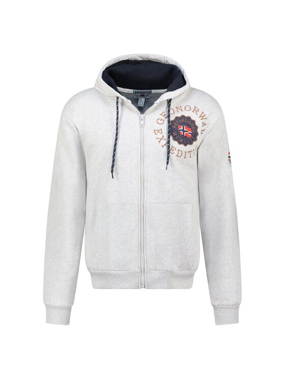 Geographical Norway Geographical Norway Bluza WZ3027H/GN-Blended Grey Szary Regular Fit