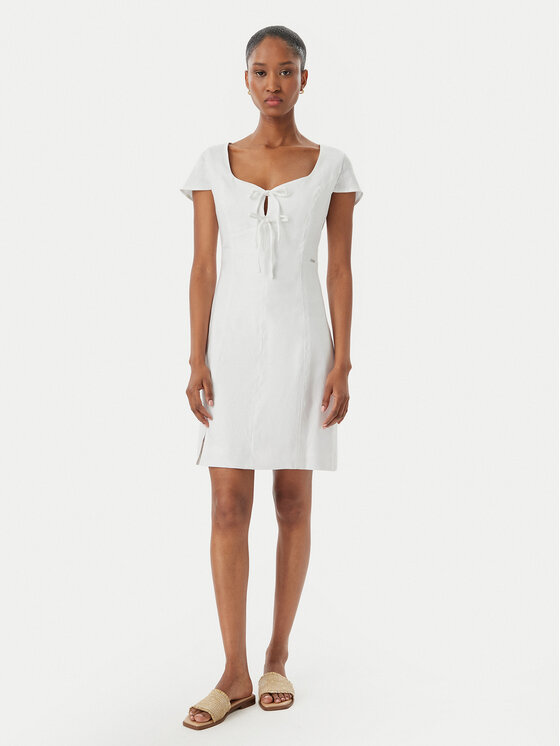 Guess Guess Vestito estivo W5GK41 WH5L2 Bianco Regular Fit