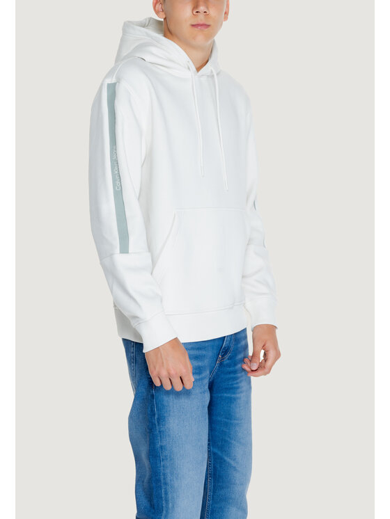 Calvin Klein Jeans Calvin Klein Jeans Felpa LOGO TAPE Bianco Casual Fit