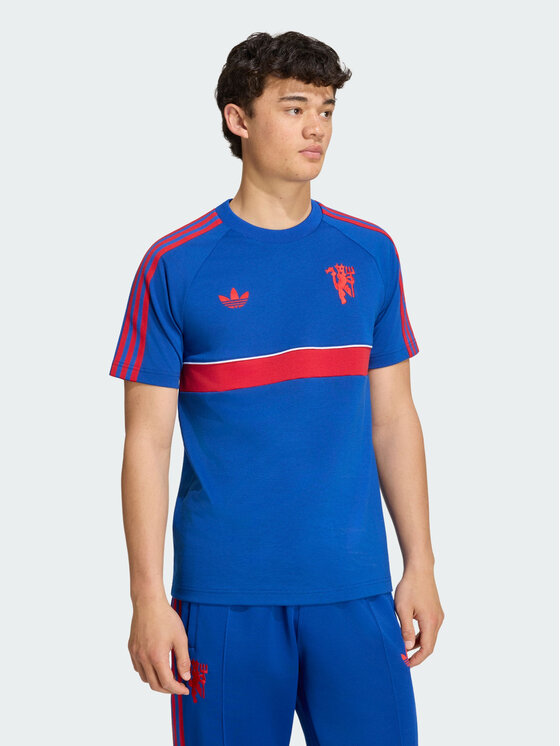 adidas adidas T-Shirt 171602 Niebieski jasny Slim Fit