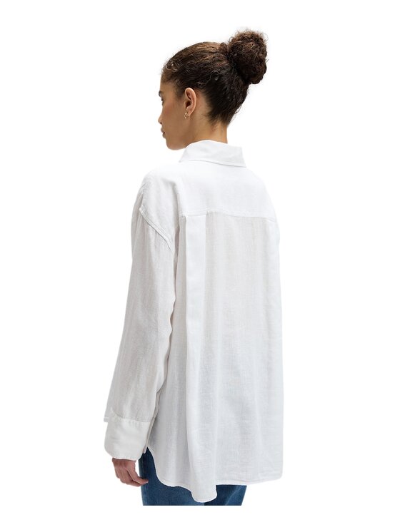 Lee Lee Koszula 112378892 Biały Relaxed Fit