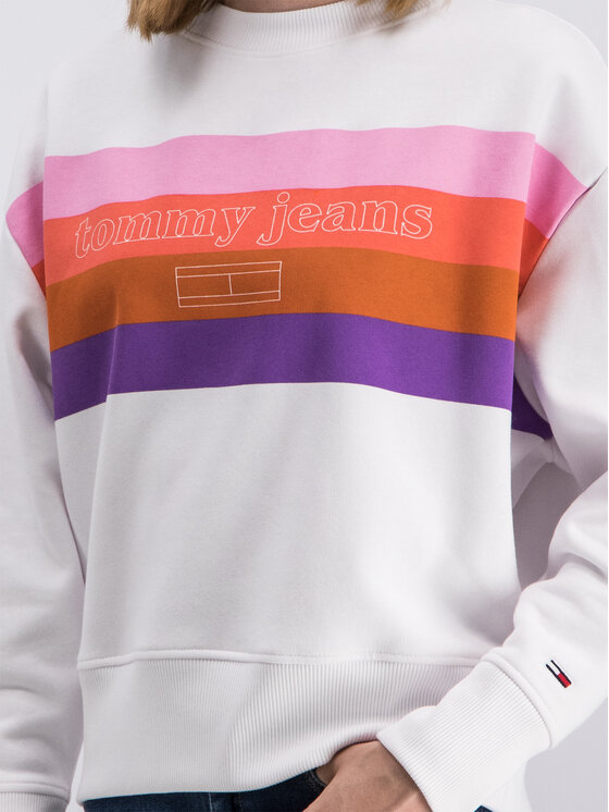 Tommy Jeans Tommy Jeans Суитшърт DW0DW06777 Бял Relaxed Fit