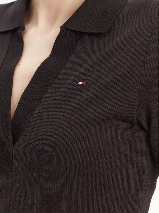 Tommy Hilfiger Tommy Hilfiger Vsakodnevna obleka WW0WW42567 Črna Slim Fit