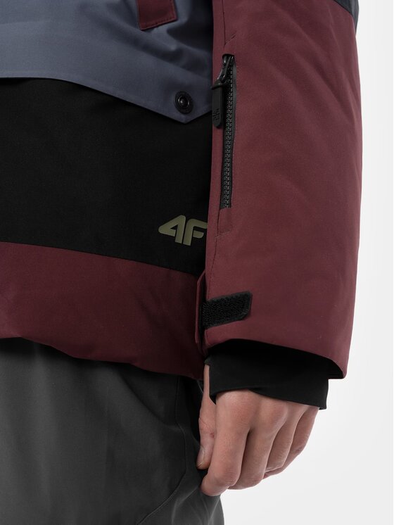 4F 4F Snowboardová bunda H4Z22KUMS003-60S Červená Regular Fit