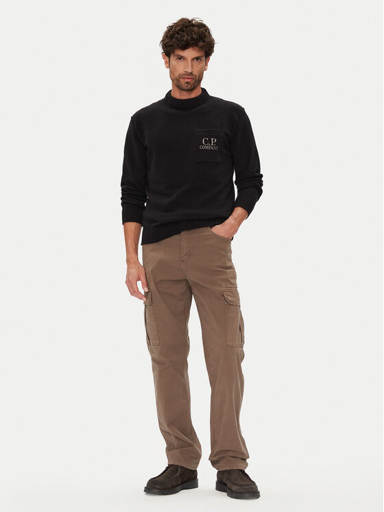 C.P. Company C.P. Company Sweter 19CMKN061A110432A Czarny Regular Fit