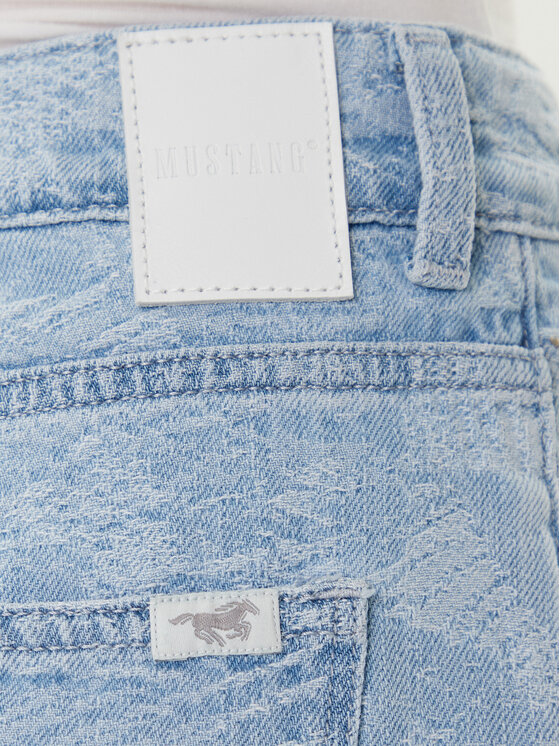 Mustang Mustang Jeans hlače Madison 1016002 Svetlo modra Wide Fit
