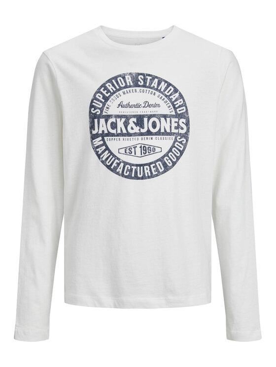 Jack&Jones Junior Jack&Jones Junior Bluza 12237416 Bela Regular Fit