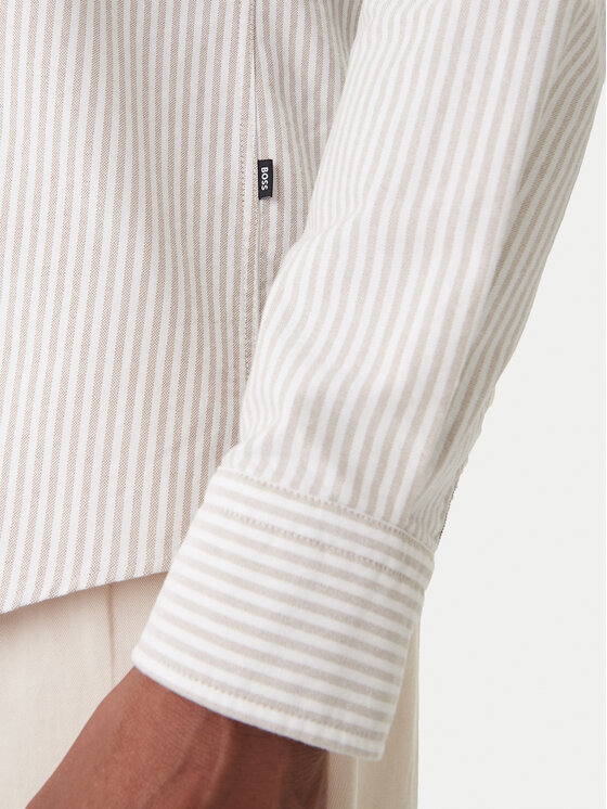 BOSS BOSS Košeľa H-ROAN 50556069 Kaki Regular Fit