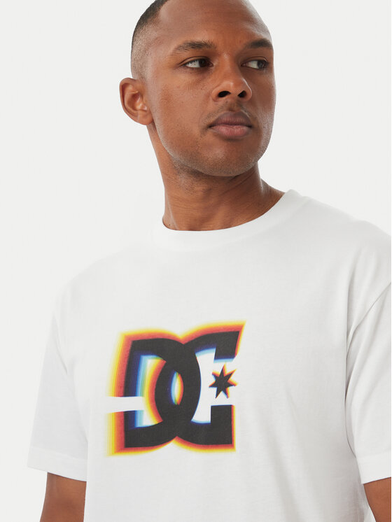 DC Shoes DC Shoes Tricou Tracer Star Hss ADYZT05444 Alb Heritage Fit