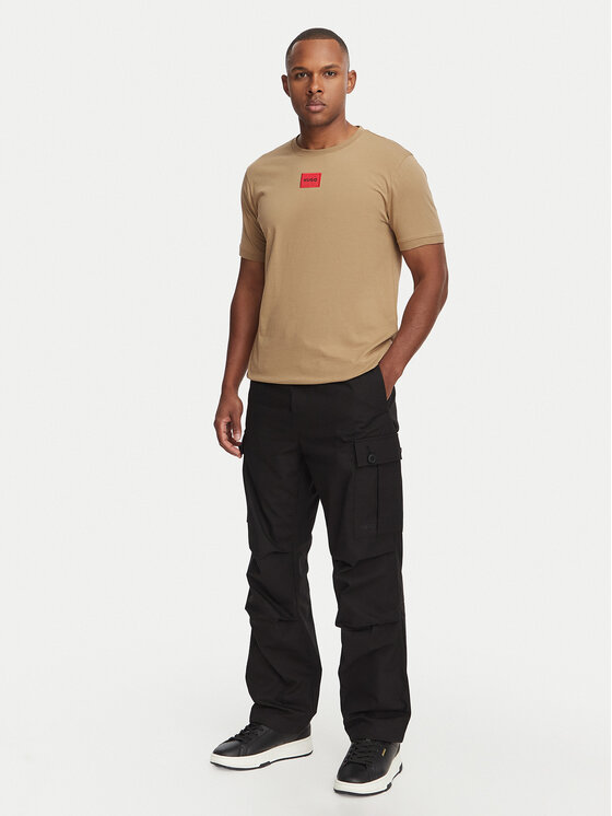 HUGO HUGO Тишърт Diragolino212 50447978 Бежов Regular Fit