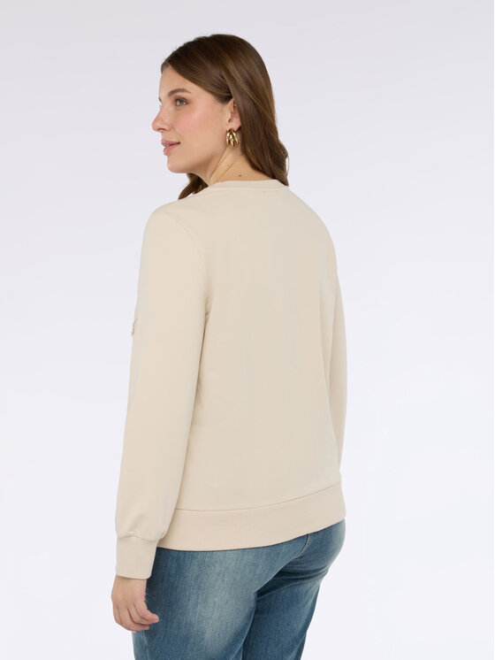 Fiorella Rubino Fiorella Rubino Felpa G811L108842N002 Écru Regular Fit