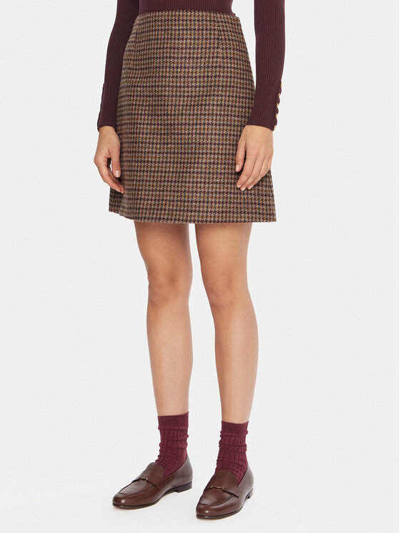 Weekend Max Mara Weekend Max Mara Trapézová sukně Vata 2525106072 Hnědá Regular Fit