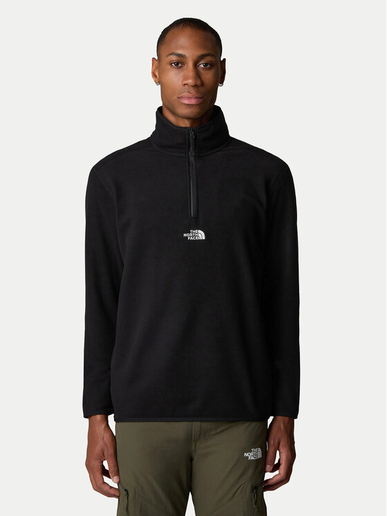 The North Face The North Face Fliso džemperis Glacier NF0A83I3 Juoda Regular Fit