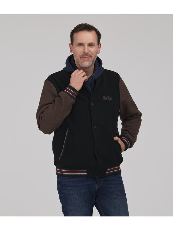 Lee Cooper Lee Cooper Kurtka przejściowa BOMBER Brązowy ciemny Regular Fit