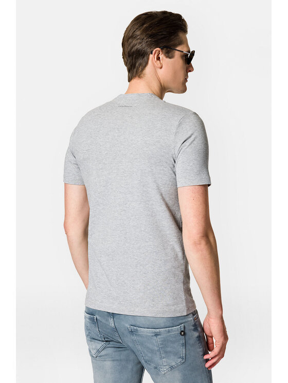 Lancerto Lancerto T-Shirt Linus TS073123000016 Szary Regular Fit