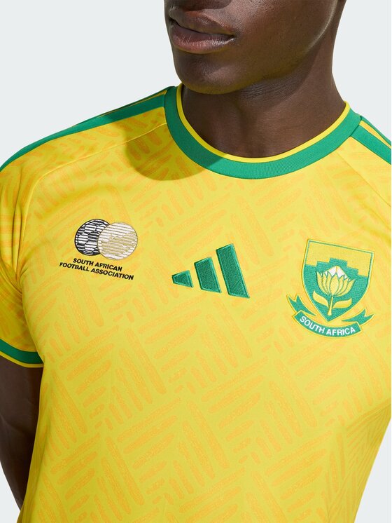 adidas adidas Koszulka techniczna South Africa 26 Home Jersey Żółty Slim Fit