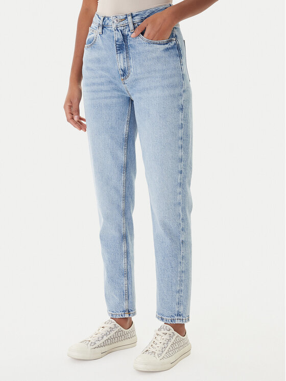 Guess Guess Teksad W2YA21 D4NH6 Sinine Mom Fit