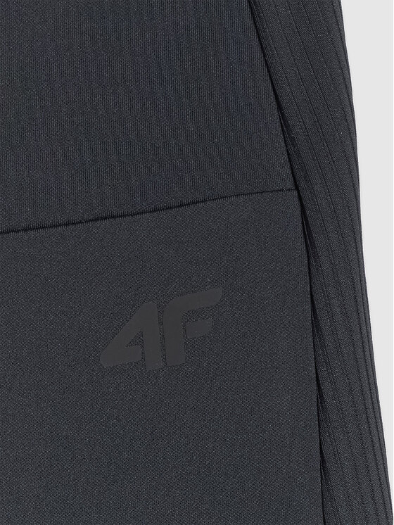 4F 4F Legginsy APRES SKI Czarny Slim Fit