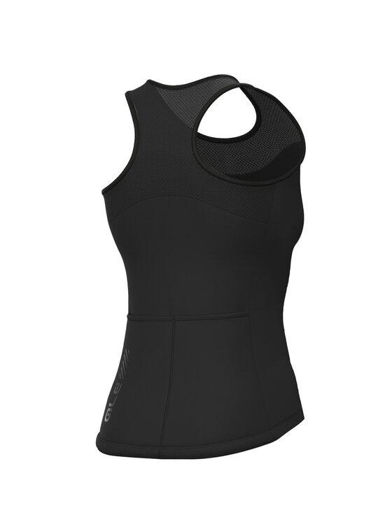 Alé Cycling Alé Cycling Koszulka rowerowa Solid Color Block Tank Top Czarny Regular Fit
