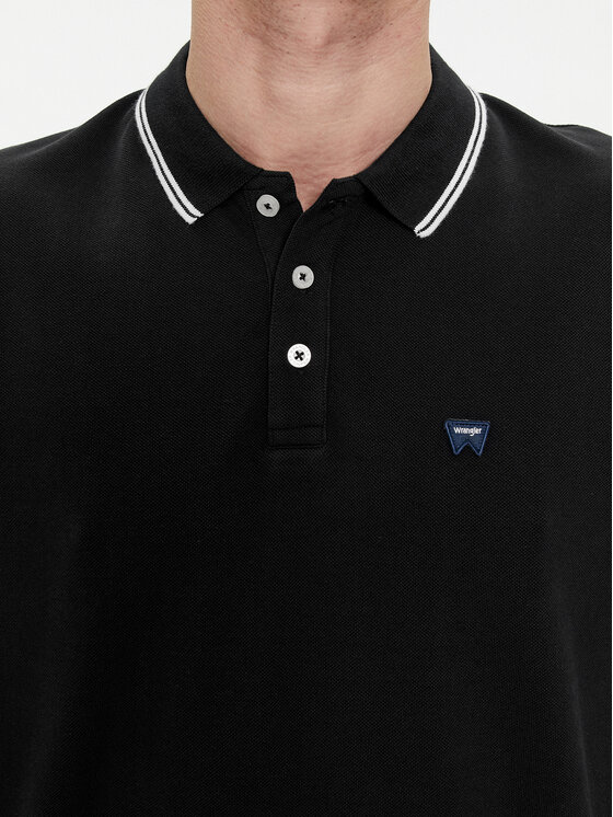 Wrangler Wrangler Polokošile 112350404 Černá Regular Fit