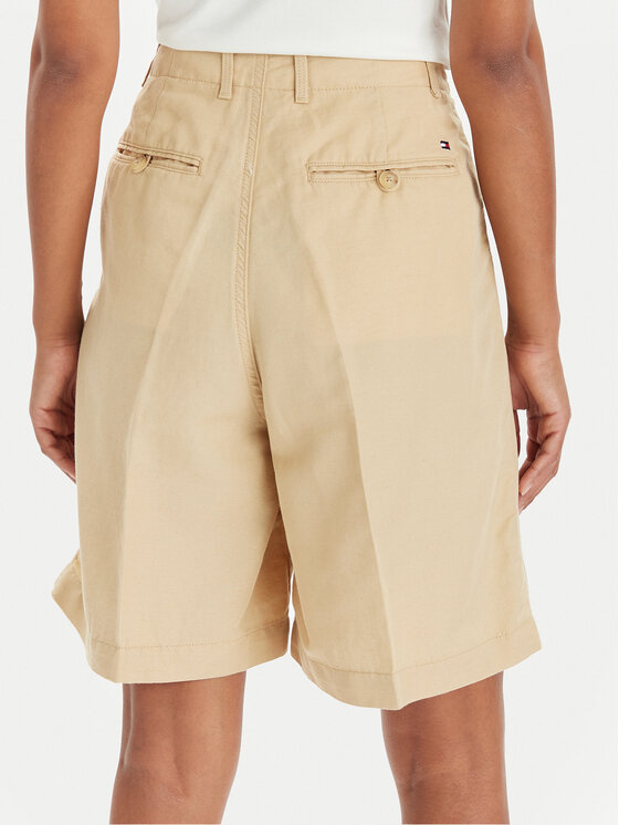 Tommy Hilfiger Tommy Hilfiger Bermuda püksid WW0WW41771 Beež Relaxed Fit