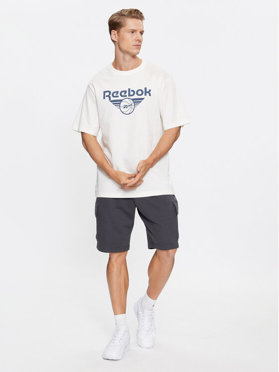 Reebok Reebok T-krekls Basketball IL4435 Balts Regular Fit