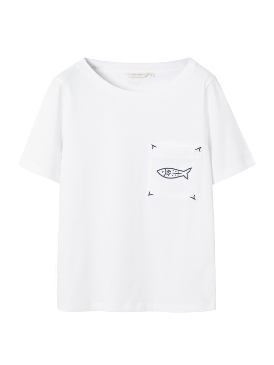 TATUUM TATUUM Tričko MIRASA Biela Classic Fit