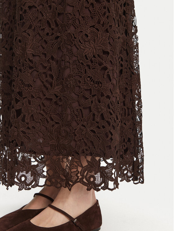 Bruuns Bazaar Bruuns Bazaar Midi szoknya Sago Joanelle BBW4518 Barna Regular Fit