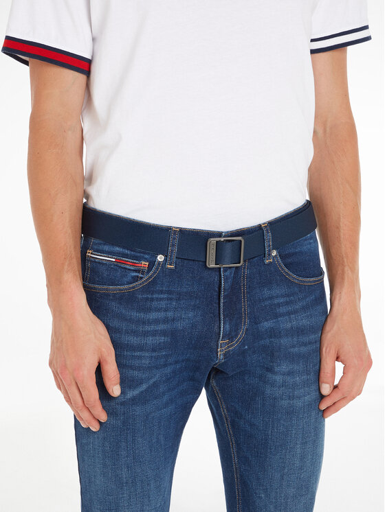 Tommy Jeans Tommy Jeans Чоловічий ремінь Tjm Webbing 3.5 AM0AM12341 Cиній