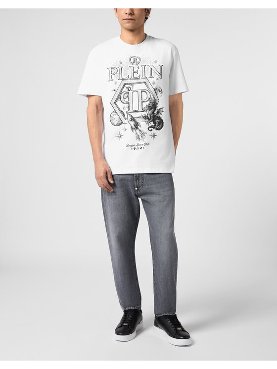 PHILIPP PLEIN PHILIPP PLEIN T-Shirt 31076 Biały Regular Fit