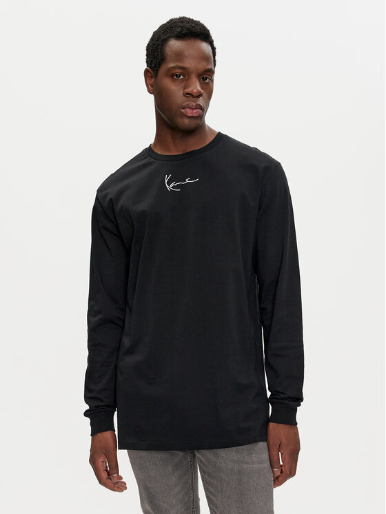 Karl Kani S dlhými rukávmi Small Signature 6024463 Čierna Regular Fit