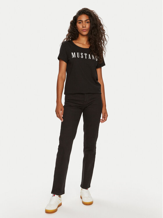 Wrangler Wrangler Джинси 112356392 Чорний Straight Fit