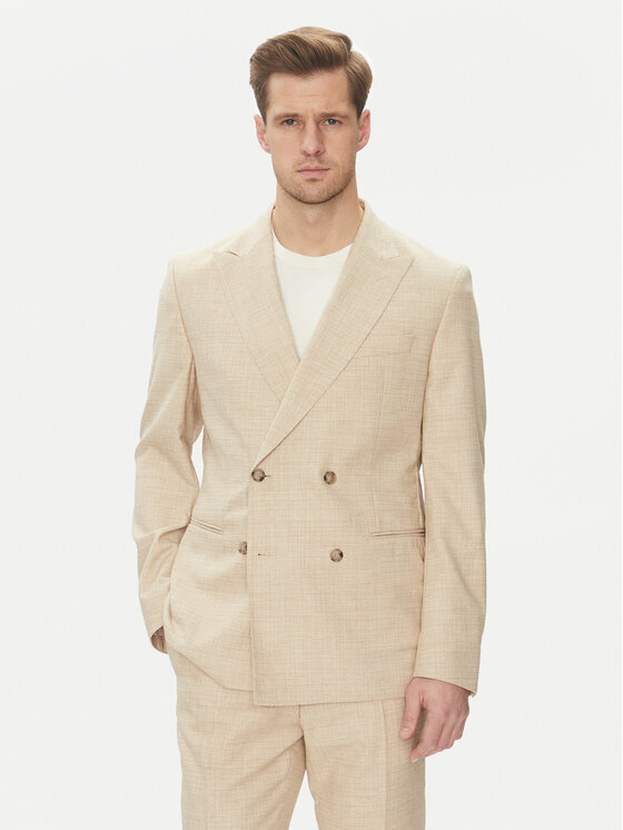BOSS BOSS Anzug C-Huge-2Pcs-Db-252 50540783 Écru Slim Fit