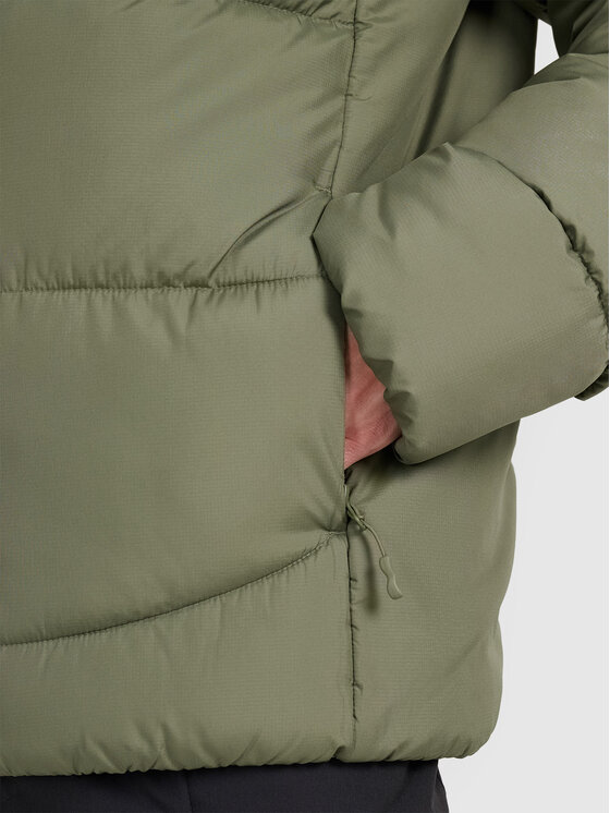 4F 4F Kurtka puchowa MIDSHOP TEXTILE Khaki Regular Fit
