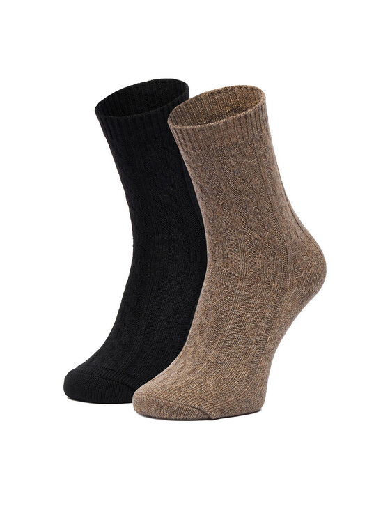 Nine West Nine West Șosete lungi CEO_LA_NW_17637_W_AW26 (2-PACK) Negru