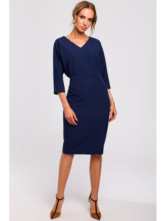 Made of Emotion Made of Emotion Abito da cocktail M464 Blu scuro A-Line Fit