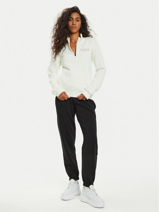 Guess Guess Μπλούζα V4BQ18 KCHX0 Λευκό Regular Fit