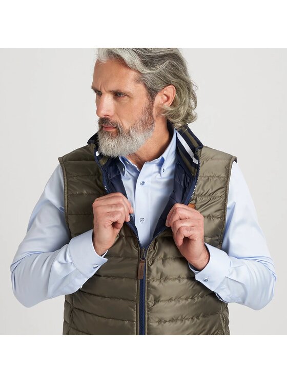 Willsoor Willsoor Kamizelka 11905/2 Zielony Regular Fit