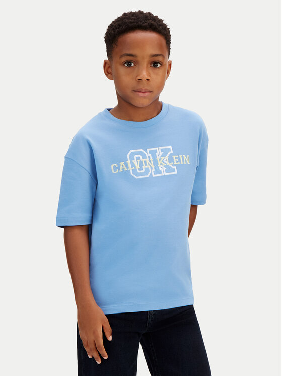Calvin Klein Jeans Tricou LVCKSJA11B Albastru celest Regular Fit