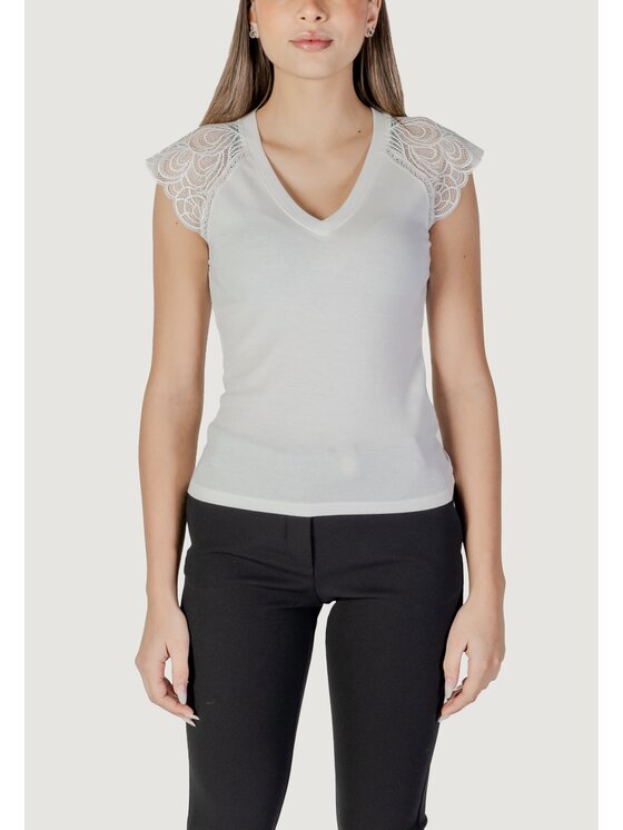 Morgan De Toi Morgan De Toi Canottiera 251-DMEG Bianco Shirt Fit