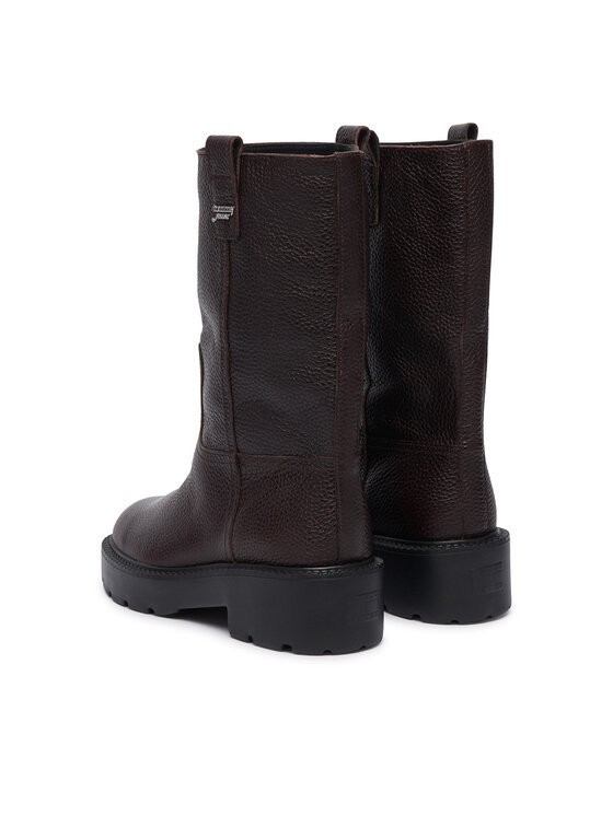 Tommy Jeans Tommy Jeans Ботуши Tjw Tubular Mid Boots EN0EN03111 Тъмнокафяв