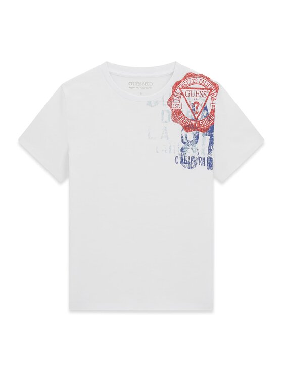 Guess Kids Guess Kids T-Shirt 183143 Biały Classic Fit