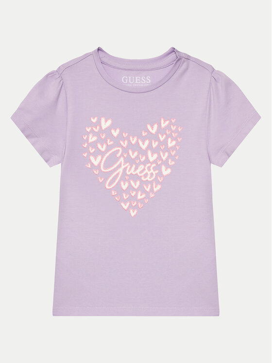Guess Guess Marškinėliai K4GI03 K6YW4 Violetinė Regular Fit