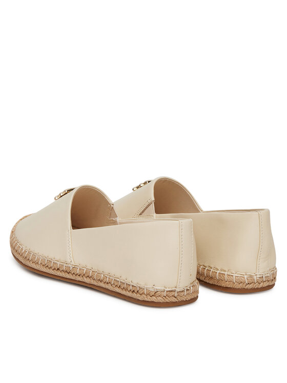 Tommy Hilfiger Tommy Hilfiger Espadrillid Th Logo Leather Espadrille FW0FW08540 Beež