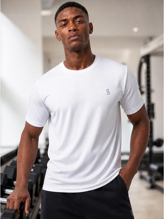 Jigga Wear Jigga Wear Koszulka techniczna 131623 Biały Regular Fit