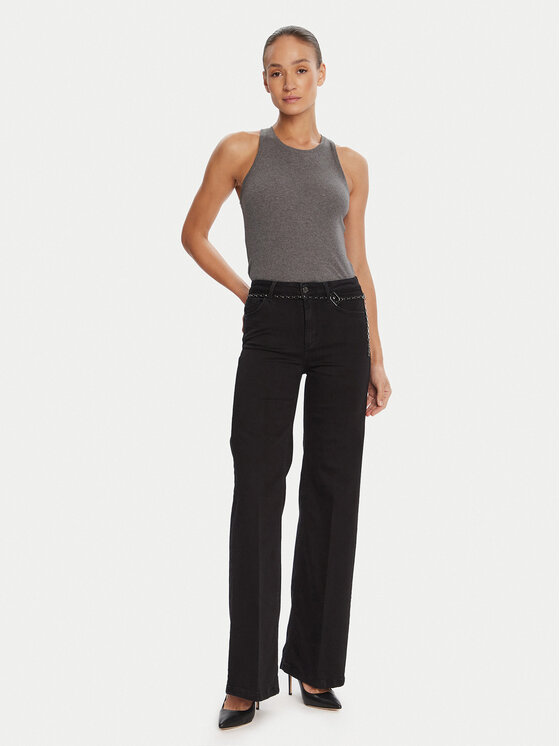 Liu Jo Liu Jo Traperice UF5097 DS018 Crna Regular Fit