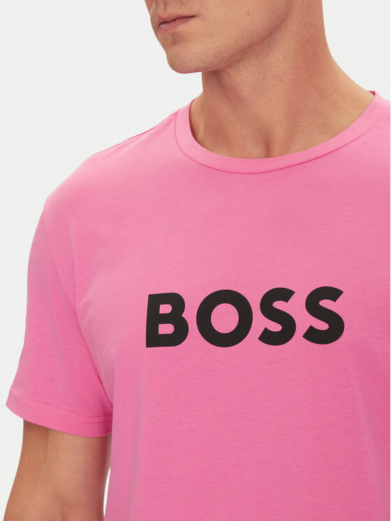 BOSS BOSS Marškinėliai 50491706 Rožinė Regular Fit